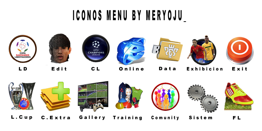 Iconos menu by Meryoju_